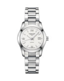 Longines Conquest Classic Stainless Steel Analog Watch - SILVER