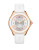 Michele Cape Topaz White Silicone Watch - WHITE