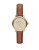 Burberry Classic Round Analog Leather Watch - BROWN
