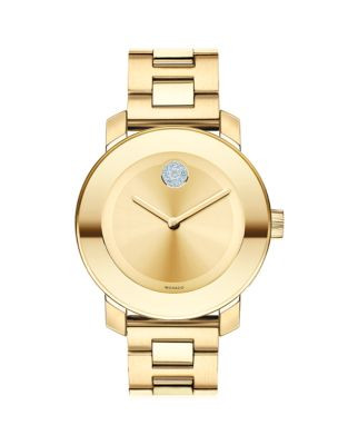 Movado Bold Bold Goldtone Museum Dial Watch-GOLD - GOLD-PLATED STAINLESS STEEL