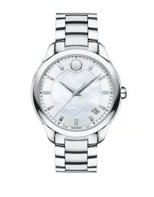 Movado Belli Stainless Steel Analog Watch - SILVER