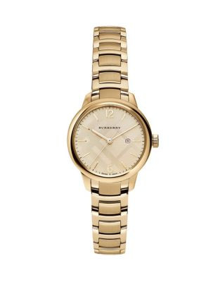Burberry Goldtone Stainless Steel Classic Round Watch - GOLD