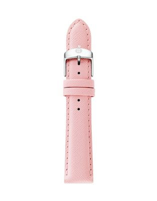 Michele Leather Watch Strap - PINK