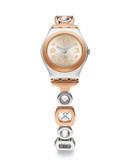 Swatch Ring Bling Crystal Two-Tone Stainless Steel Watch - ROSE GOLD