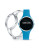 Anne Klein Ladies Activity Tracker Fashionfit Watch In Turquoise/Silver Ak-2011TFIT - BLUE