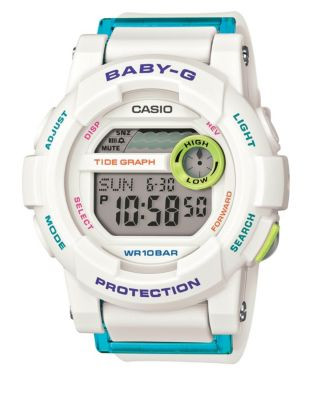Casio Baby-G Digital Tide Graphs Watch - WHITE