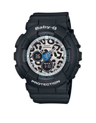 Casio Baby G Leopard Digital-Analog Watch - BLACK