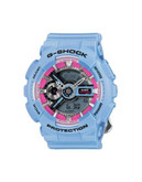 Casio Womens Analog S-Series Floral Watch GMAS110F-2A - BLUE/PINK
