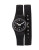 Swatch Wrap-Around Silicone Strap Watch - BLACK