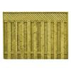 Treated Wood Lattice Top Fence Panel