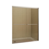 Tonik 2-Panel Frameless Shower Door 59 1/2 Inches