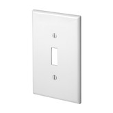 Toggle Single Gang Midway Nylon Wallplate, 10 pack, White