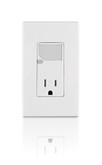 Decora Tamper Resistant Receptacle w/LED Guide Light, White
