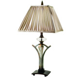 Trillium Collection 1-Light Antique Bronze Table Lamp