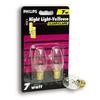 7 Watt Night Light Clear Candelabra (Small Base) Bulb 2 Pk
