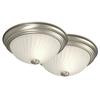 Twin Pack Flush Mount With Frosted Glass