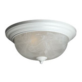 13 In. Ceiling Fixture With Marbled Glass