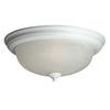 15 In. Ceiling Fixture With Marbled Glass