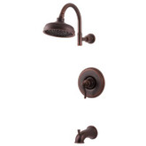 Ashfield Single Control Tub and Shower Trim Kit - Rustic Bronze