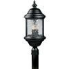 Ashmore Collection Textured Black 3-light Post Lantern