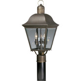 Andover Collection Antique Bronze 3-light Post Lantern