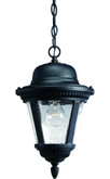 Westport Collection Textured Black 1-light Hanging Lantern