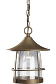 Prairie Collection Burnished Chestnut 1-light Hanging Lantern