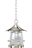 Prairie Collection Brushed Nickel 1-light Hanging Lantern