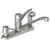 Manor 1 Handle Kitchen Faucet with Matching Protégé Side Spray and Soap Dispenser- Chrome Finish