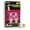 4 Watt Night Light Clear Candelabra (Small Base) Bulb 2 Pk