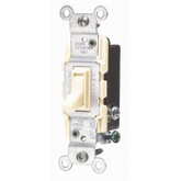 15 Amp 3-Way Quiet Wall Switch Ivory