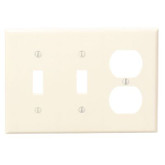2-Switch 1-Receptacle Plate - Ivory