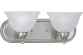 Avalon Collection Brushed Nickel 2-light Wall Bracket