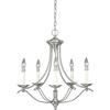 Avalon Collection Brushed Nickel 5-light Chandelier