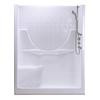 Montego 60-Ii 2-Piece Left Seat White Acrylic Shower