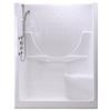 Montego 60-Ii 2-Piece Right Seat White Acrylic Shower