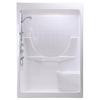 Montego 60-I 3-Piece Right Seat White Acrylic Shower