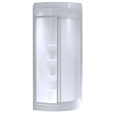 Boreal I 1-Piece White Acrylic Neo-Round Corner Shower