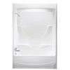 Montego I 3-Piece White Acrylic Tub Shower Left Drain