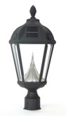 Royal solar lamp, 3" fitter mount in black
