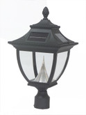 Pagoda solar lamp, 3 inches fitter mount