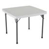 37 Inch Square Card Table - White