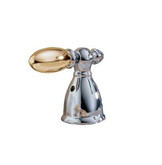 Handles for Victorian Centreset & Widespread Lavatory Faucet - Chrome and Polished Brass