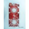 X'MAS 2PK Lighted Snowflake W/Suction Cup