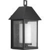 Domino Collection Textured Black 1-light Wall Lantern