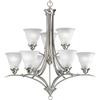 Trinity Collection Brushed Nickel 9-light Chandelier