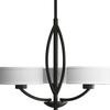 Calven Collection Forged Black 3-light Chandelier