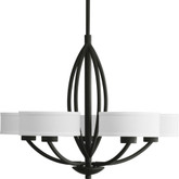 Calven Collection Forged Black 5-light Chandelier