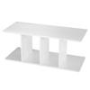 Shelves with Vertical Dividers - White