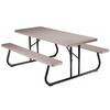 Folding Picnic Table, 6 Feet - Putty (Pallet of 10)